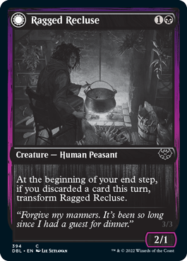 Ragged Recluse // Odious Witch [Innistrad: Double Feature] [Foil]