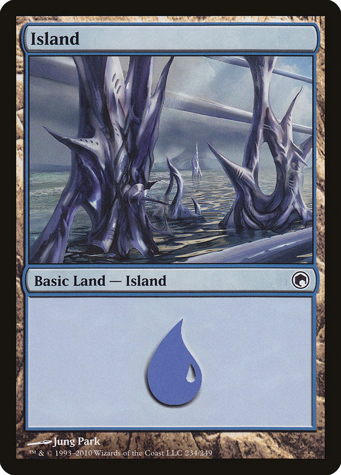 Island (234) [Scars of Mirrodin] [Foil]
