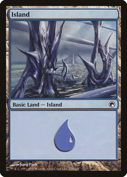 Island (234) [Scars of Mirrodin] [Foil]