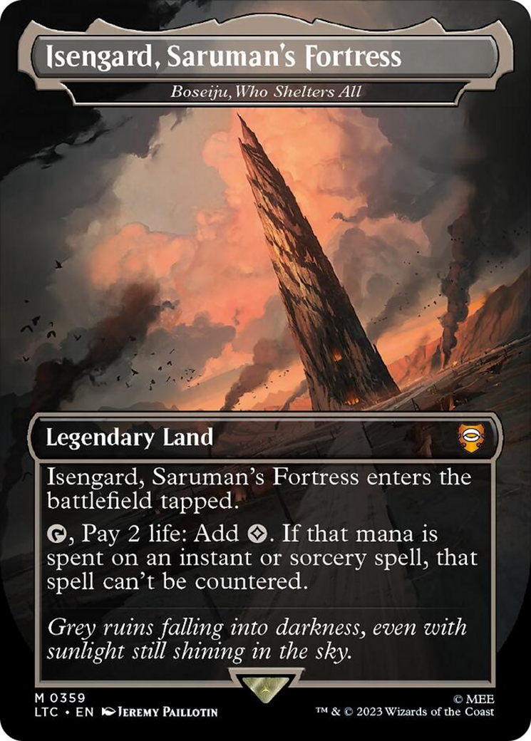 Isengard, Saruman's Fortress - Boseiju, Who Shelters All [The Lord of the Rings: Tales of Middle-Earth Commander] [Foil]