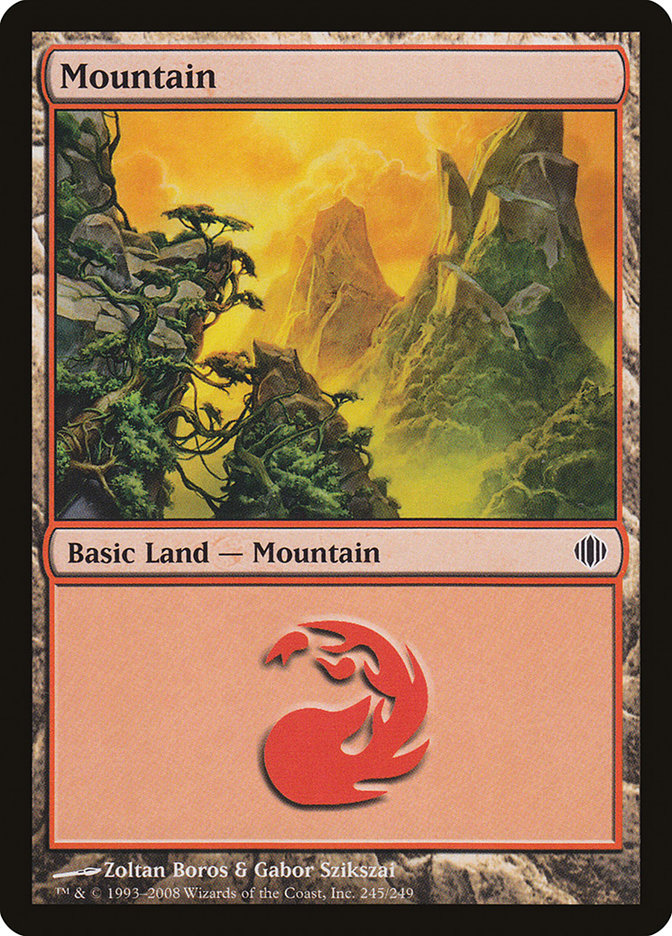 Mountain (245) [Shards of Alara] [Foil]