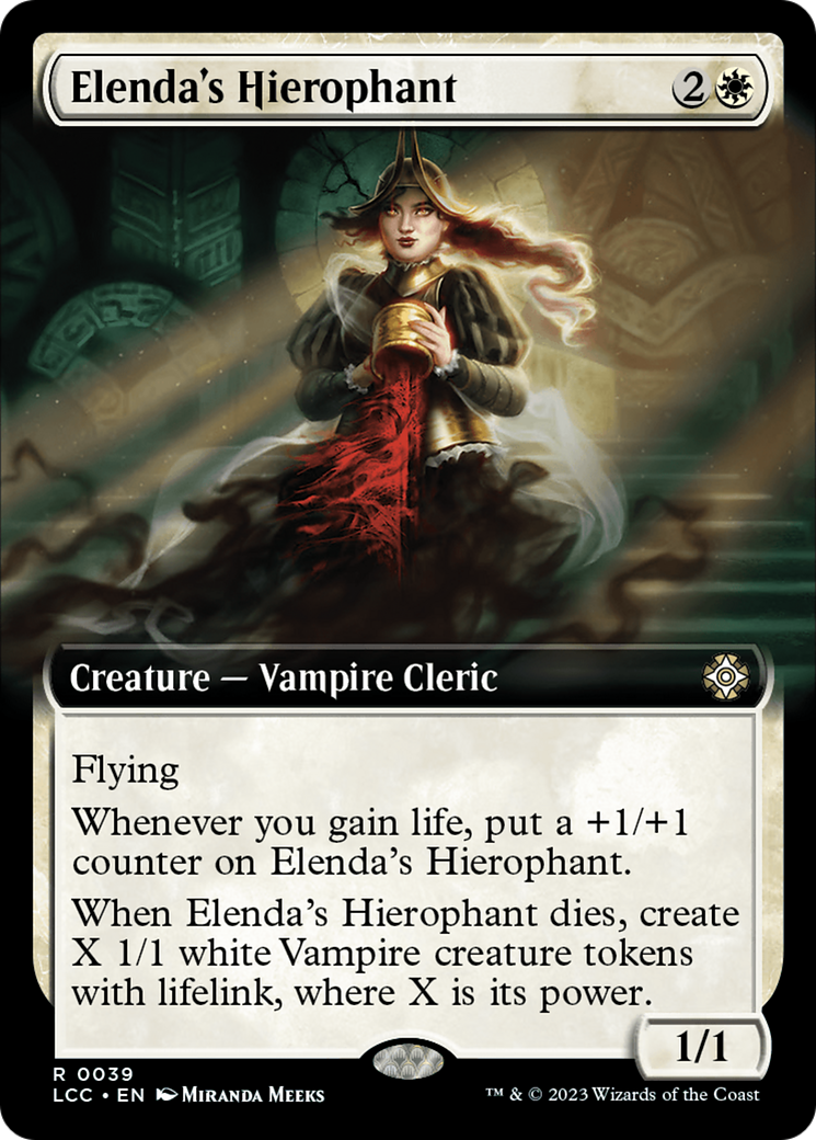 Elenda's Hierophant (Extended Art) [The Lost Caverns of Ixalan Commander] [Foil]