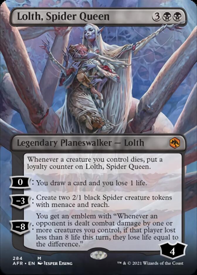 Lolth, Spider Queen (Borderless) [Dungeons & Dragons: Adventures in the Forgotten Realms] [Foil]