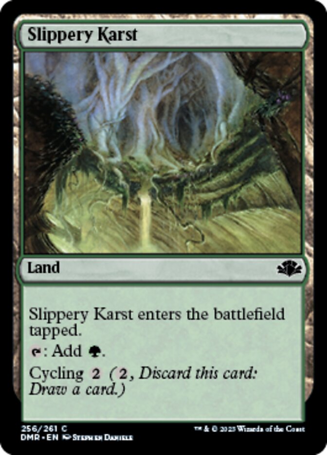 Slippery Karst [Dominaria Remastered] [Foil]