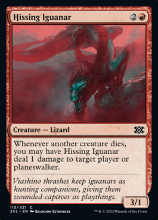 Hissing Iguanar [Double Masters 2022] [Foil]