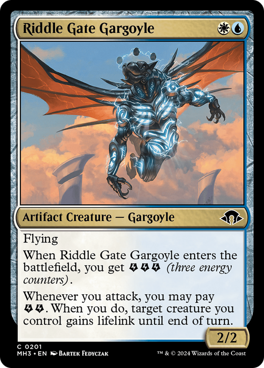 Riddle Gate Gargoyle [Modern Horizons 3] [Foil]
