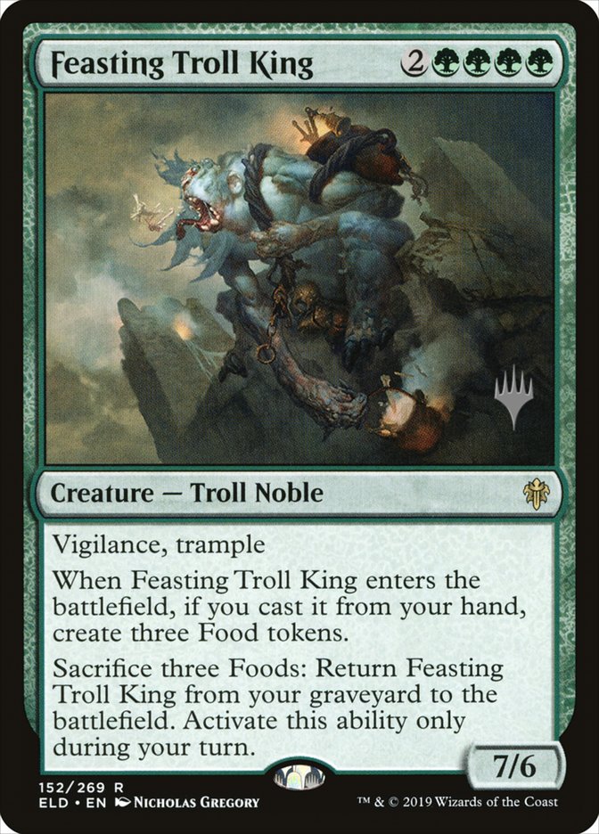 Feasting Troll King (Promo Pack) [Throne of Eldraine Promos] [Foil]