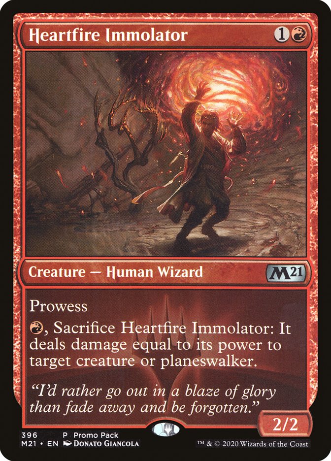 Heartfire Immolator (Promo Pack) [Core Set 2021 Promos] [Foil]