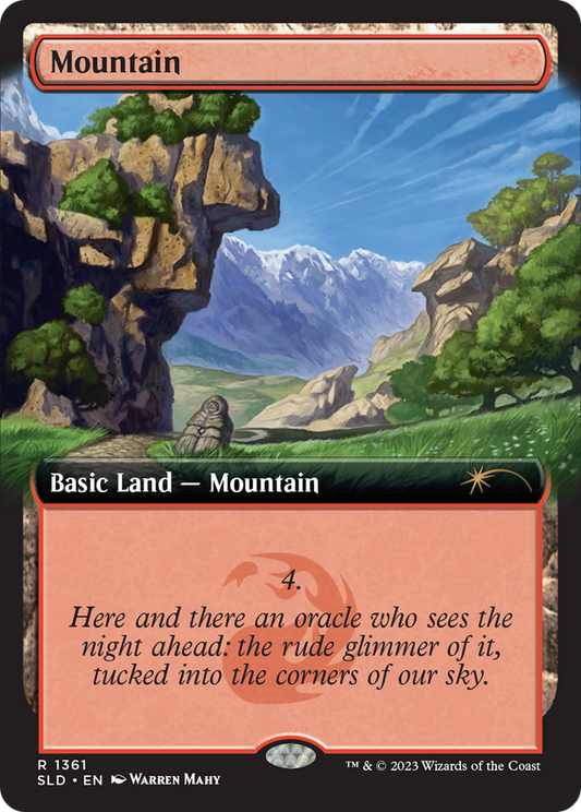 Mountain (1361) [Secret Lair Drop Series] [Foil]