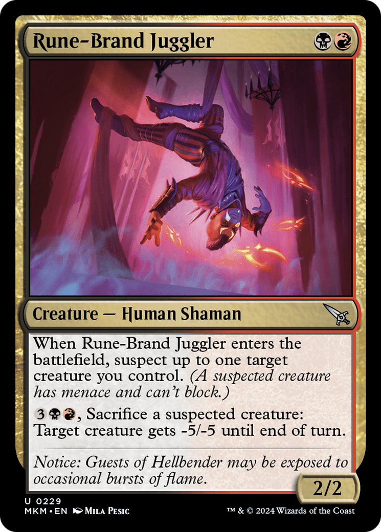 Rune-Brand Juggler [Murders at Karlov Manor] [Foil]