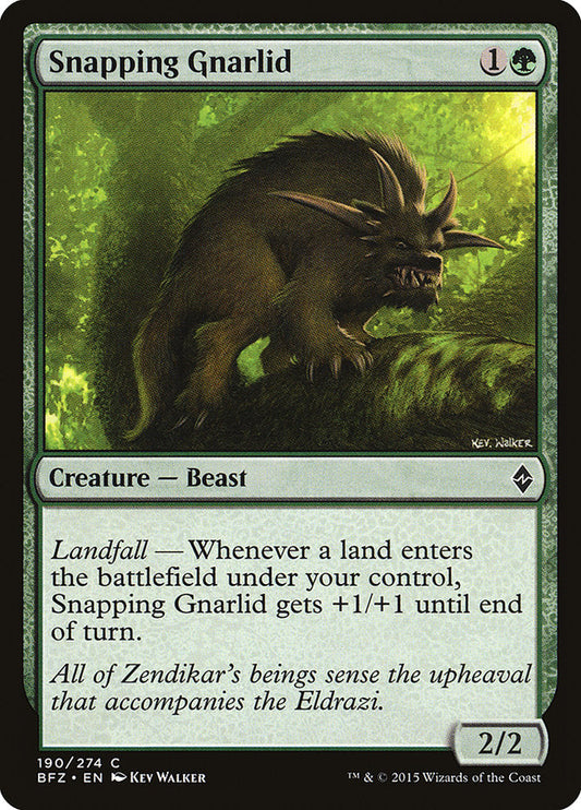 Snapping Gnarlid [Battle for Zendikar] [Foil]