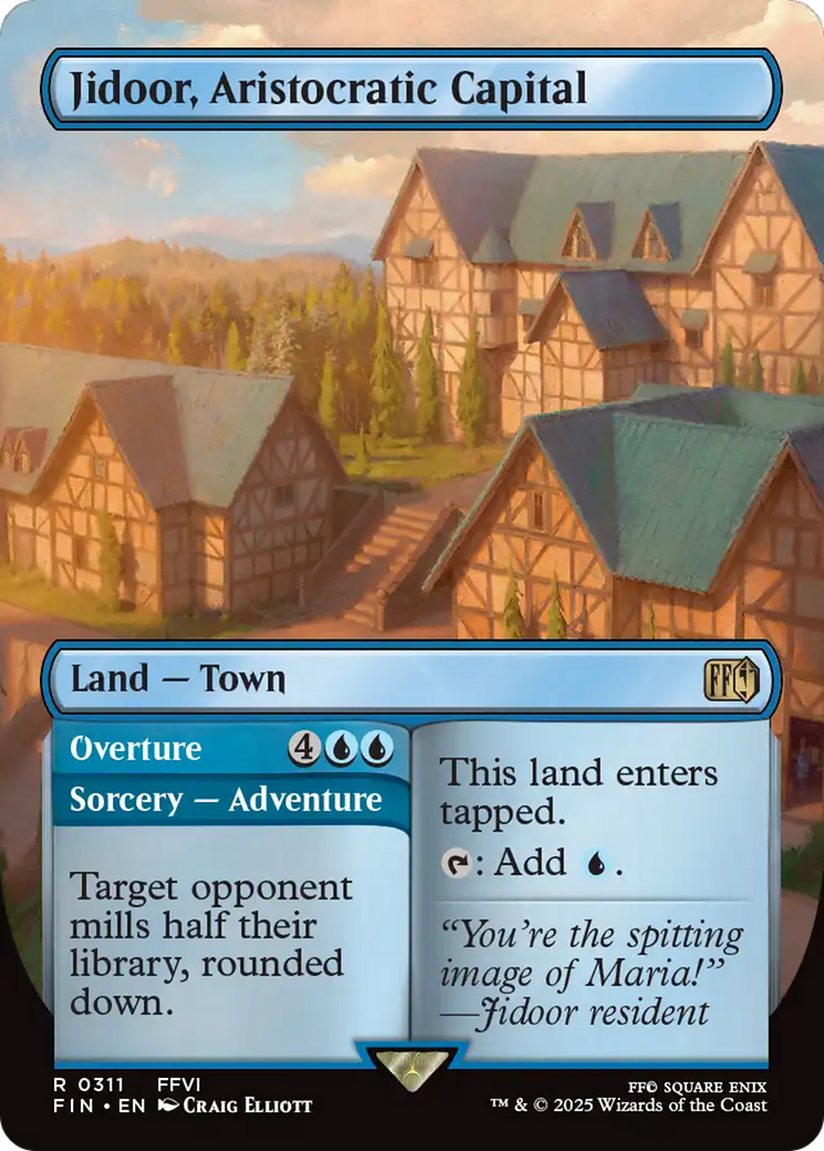 Jidoor, Aristocratic Capital // Overture (Borderless) [FINAL FANTASY] [Foil]