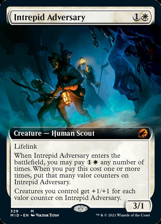 Intrepid Adversary (Extended Art) [Innistrad: Midnight Hunt] [Foil]