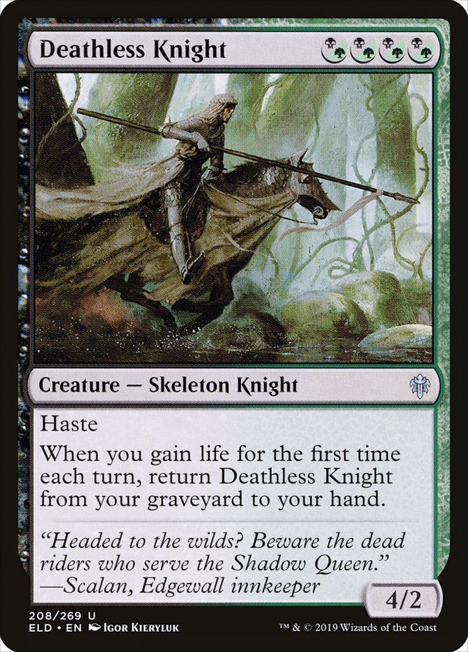 Deathless Knight [Throne of Eldraine] [Foil]