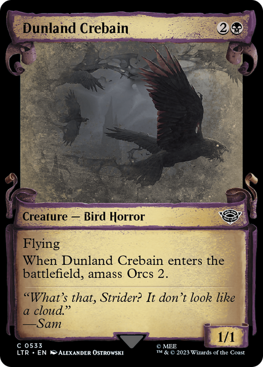 Dunland Crebain [The Lord of the Rings: Tales of Middle-Earth Showcase Scrolls] [Foil]