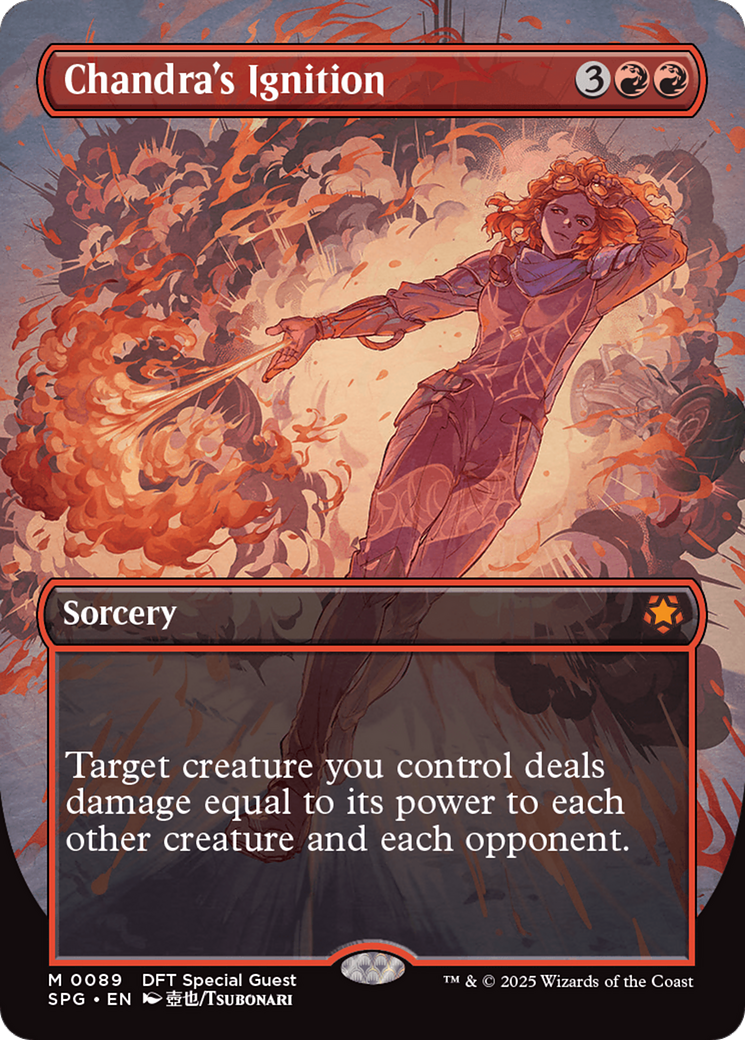 Chandra's Ignition (Borderless) [Aetherdrift Special Guests] [Foil]