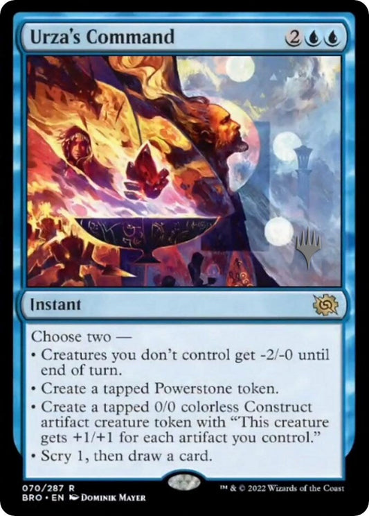 Urza's Command (Promo Pack) [The Brothers' War Promos] [Foil]