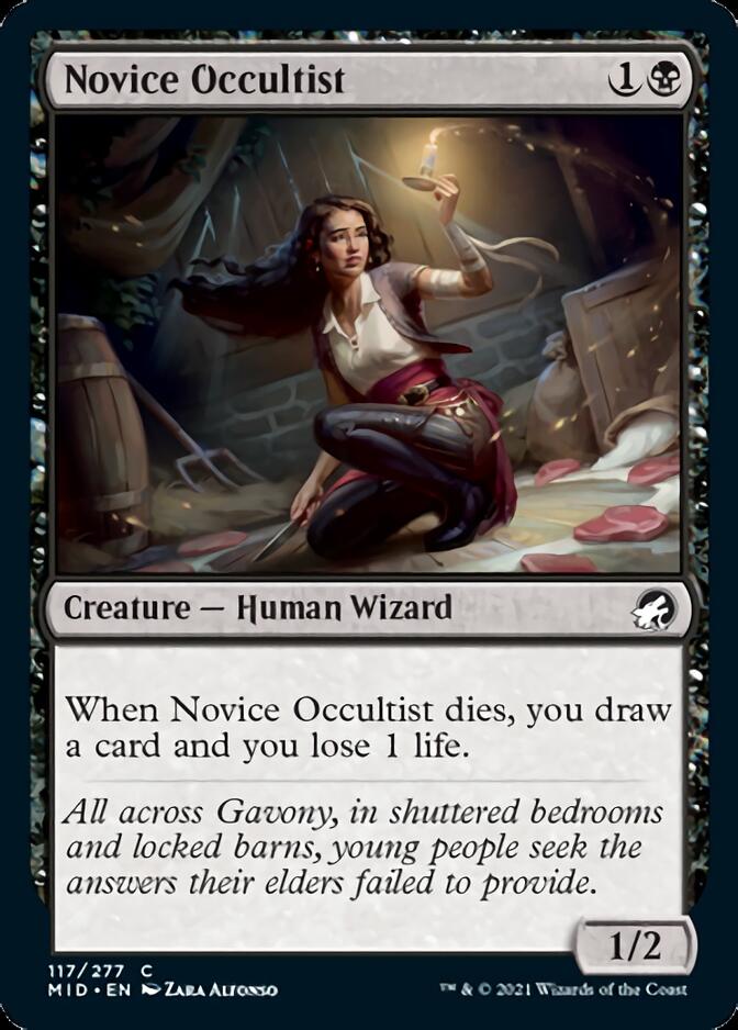 Novice Occultist [Innistrad: Midnight Hunt] [Foil]