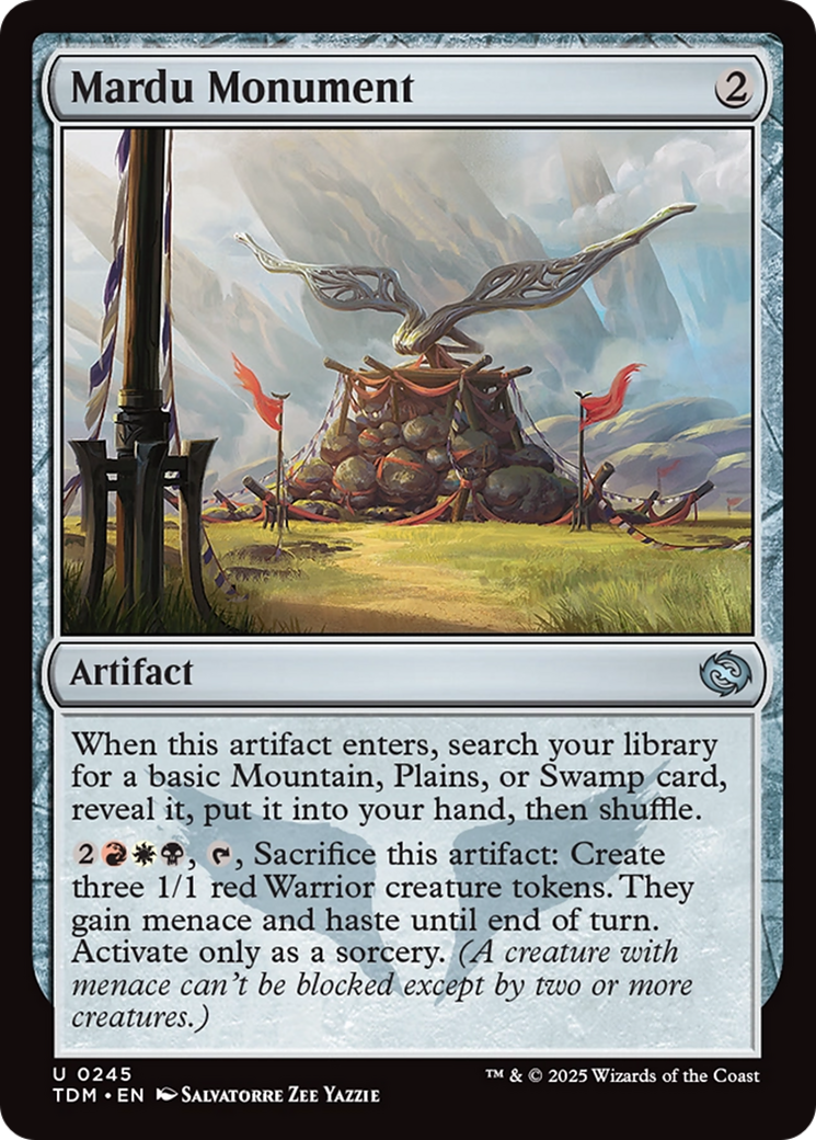 Mardu Monument [Tarkir: Dragonstorm] [Foil]