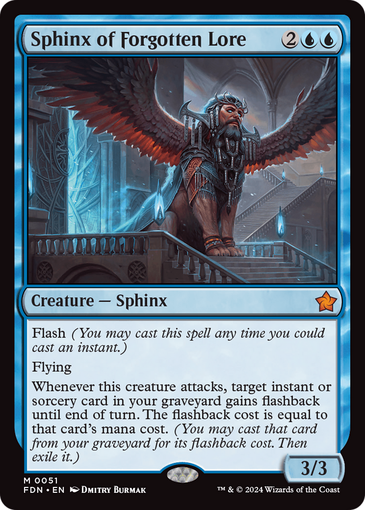 Sphinx of Forgotten Lore [Foundations] [Foil]