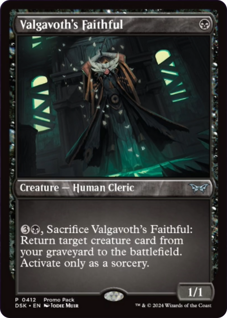 Valgavoth's Faithful (Promo Pack) [Duskmourn: House of Horror Promos] [Foil]
