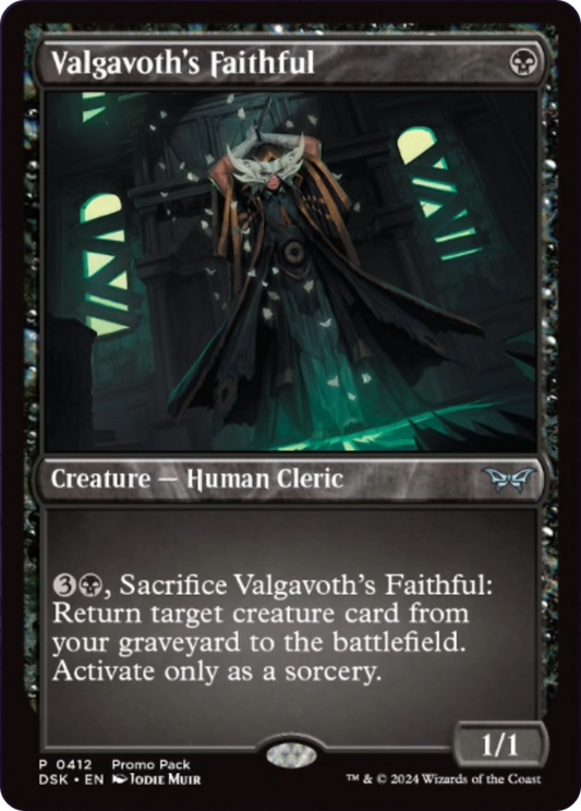 Valgavoth's Faithful (Promo Pack) [Duskmourn: House of Horror Promos] [Foil]