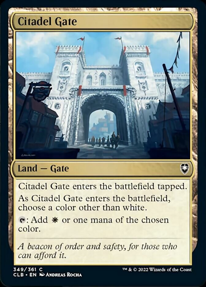 Citadel Gate [Commander Legends: Battle for Baldur's Gate] [Foil]
