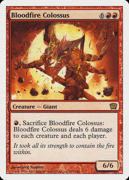 Bloodfire Colossus [Ninth Edition] [Foil]