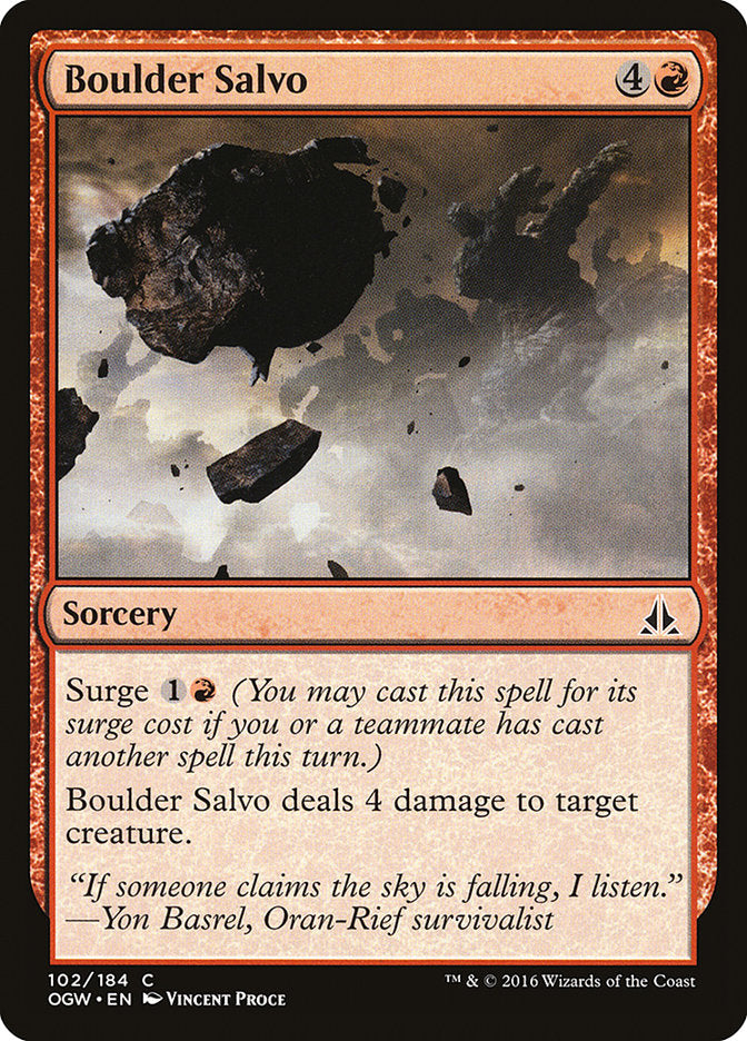 Boulder Salvo [Oath of the Gatewatch] [Foil]