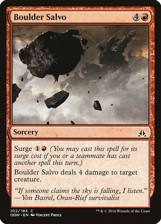 Boulder Salvo [Oath of the Gatewatch] [Foil]