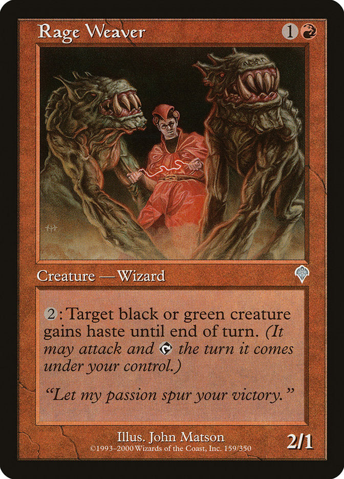Rage Weaver [Invasion] [Foil]