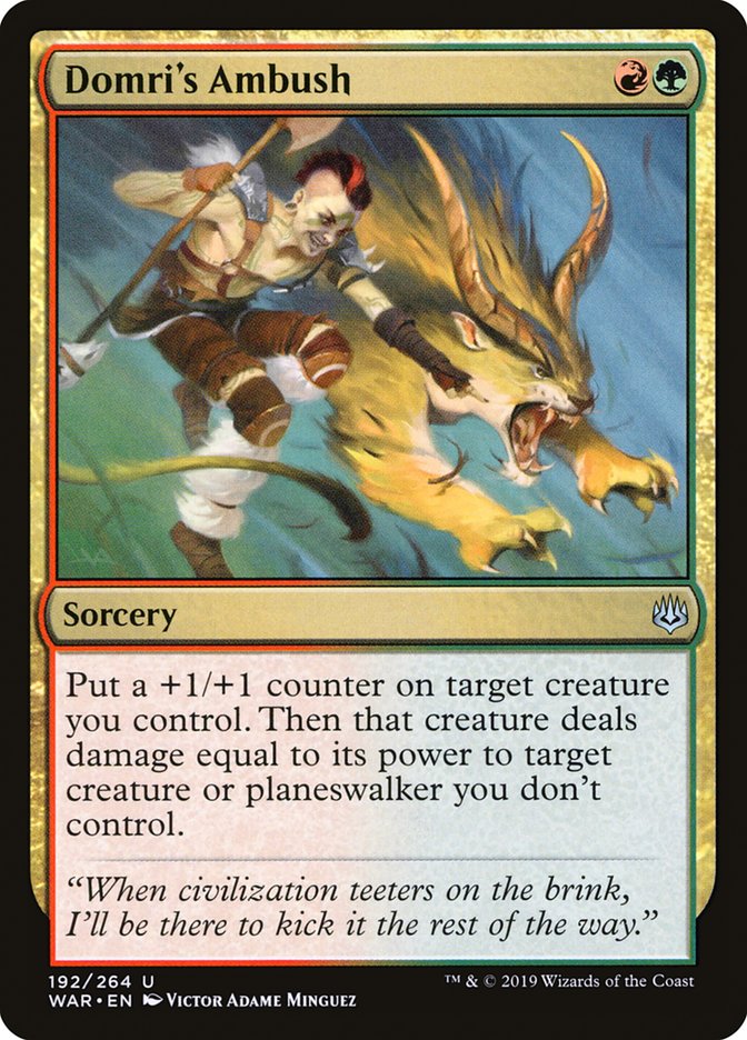 Domri's Ambush [War of the Spark] [Foil]