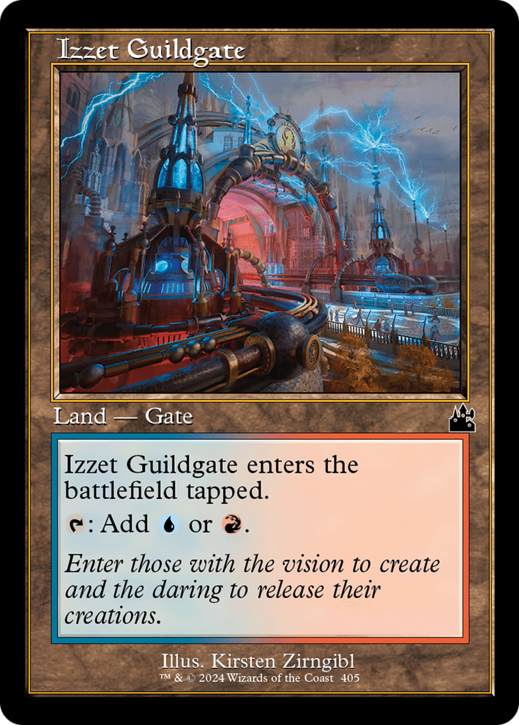 Izzet Guildgate (Retro Frame) [Ravnica Remastered] [Foil]