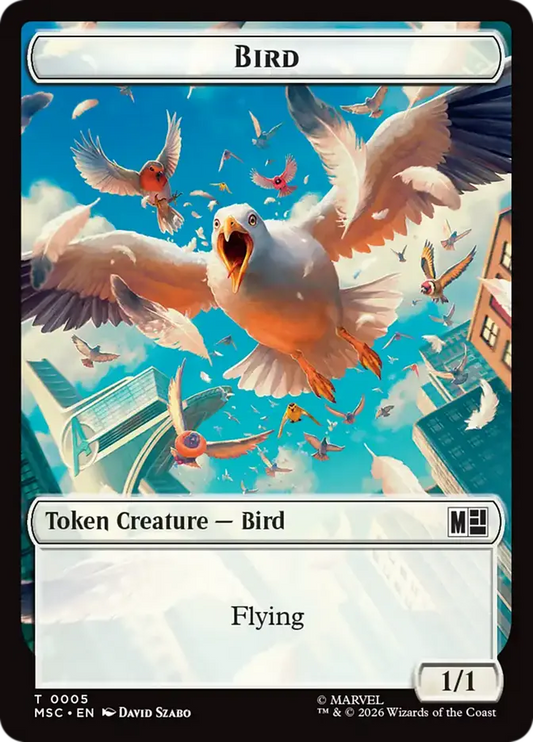 Bird // Treasure Double-Sided Token [Marvel Super Heroes Commander]