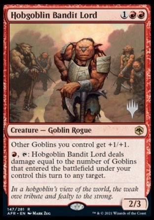 Hobgoblin Bandit Lord (Promo Pack) [Dungeons & Dragons: Adventures in the Forgotten Realms Promos] [Foil]