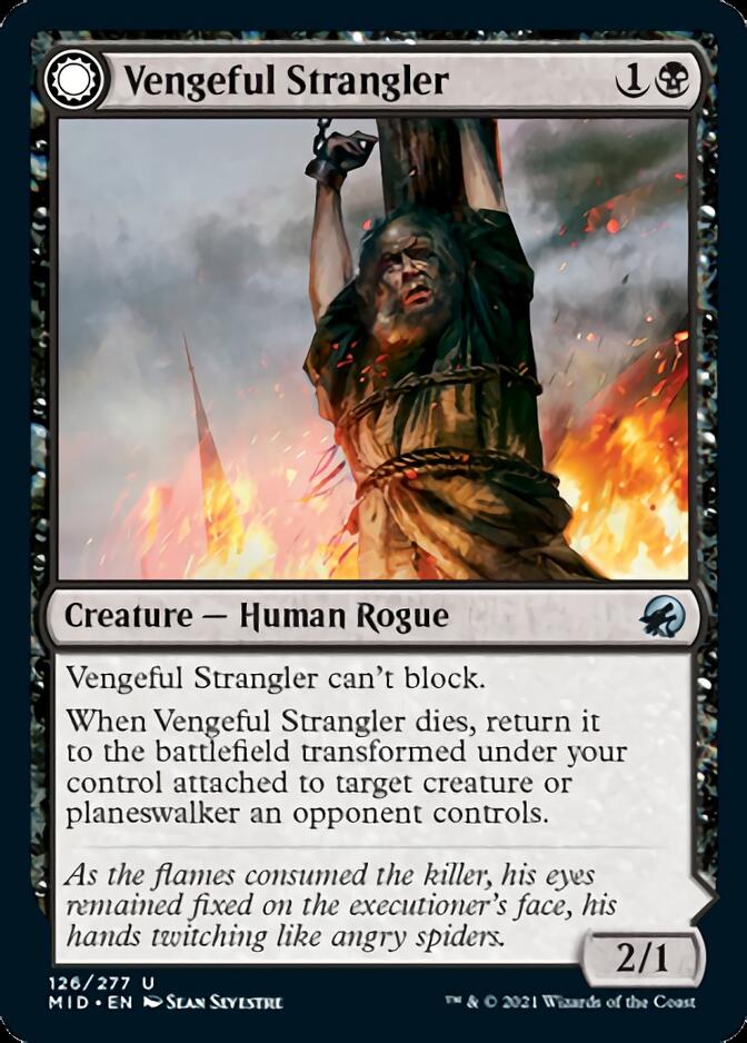 Vengeful Strangler // Strangling Grasp [Innistrad: Midnight Hunt] [Foil]
