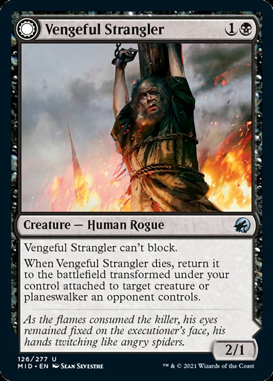 Vengeful Strangler // Strangling Grasp [Innistrad: Midnight Hunt] [Foil]