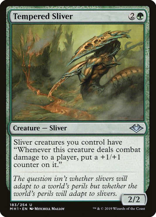 Tempered Sliver [Modern Horizons] [Foil]