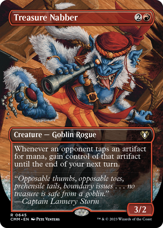 Treasure Nabber (Borderless Alternate Art) [Commander Masters] [Foil]
