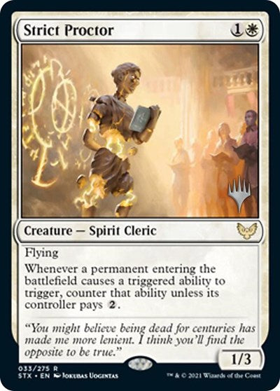 Strict Proctor (Promo Pack) [Strixhaven: School of Mages Promos] [Foil]