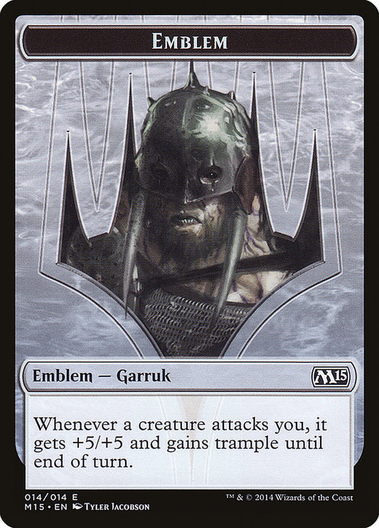 Garruk, Apex Predator Emblem [Core Set 2015 Tokens]