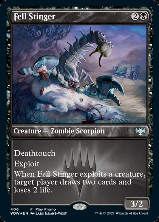 Fell Stinger (Play Promo) [Innistrad: Crimson Vow] [Foil]