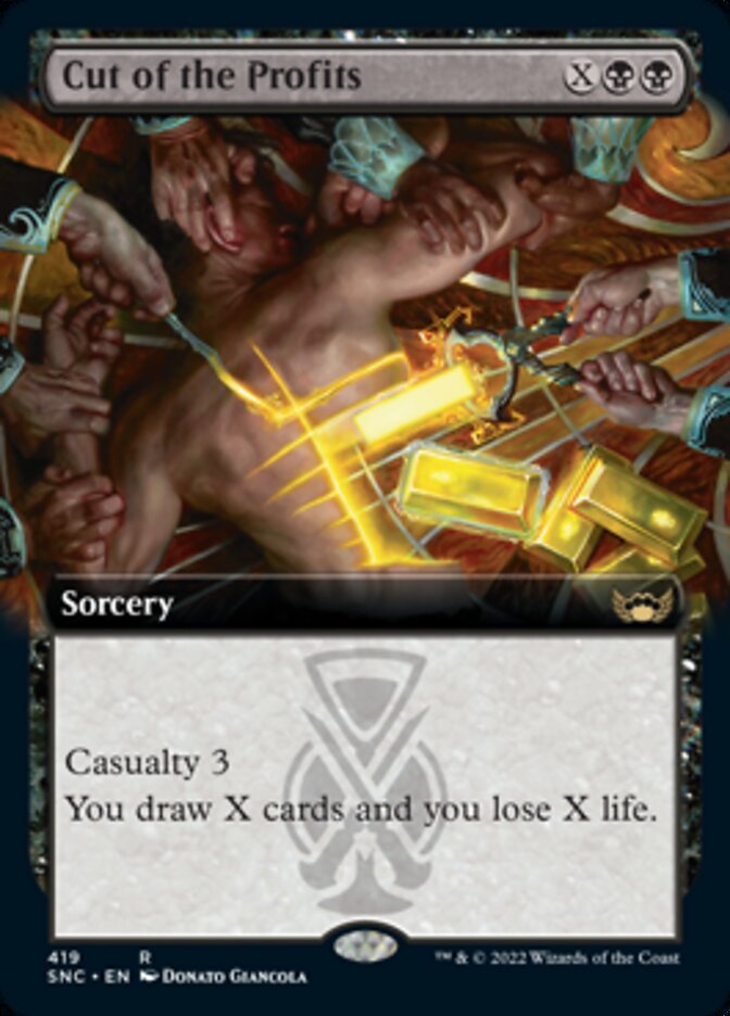 Cut of the Profits (Extended Art) [Streets of New Capenna] [Foil]