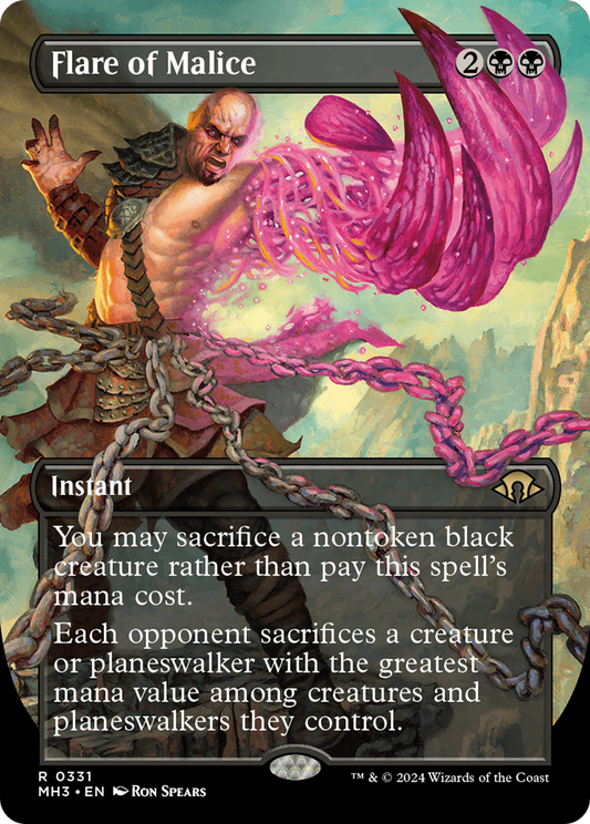 Flare of Malice (Borderless) [Modern Horizons 3] [Foil]