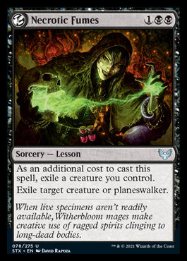 Necrotic Fumes [Strixhaven: School of Mages] [Foil]