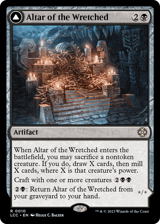 Altar of the Wretched // Wretched Bonemass [The Lost Caverns of Ixalan Commander] [Foil]