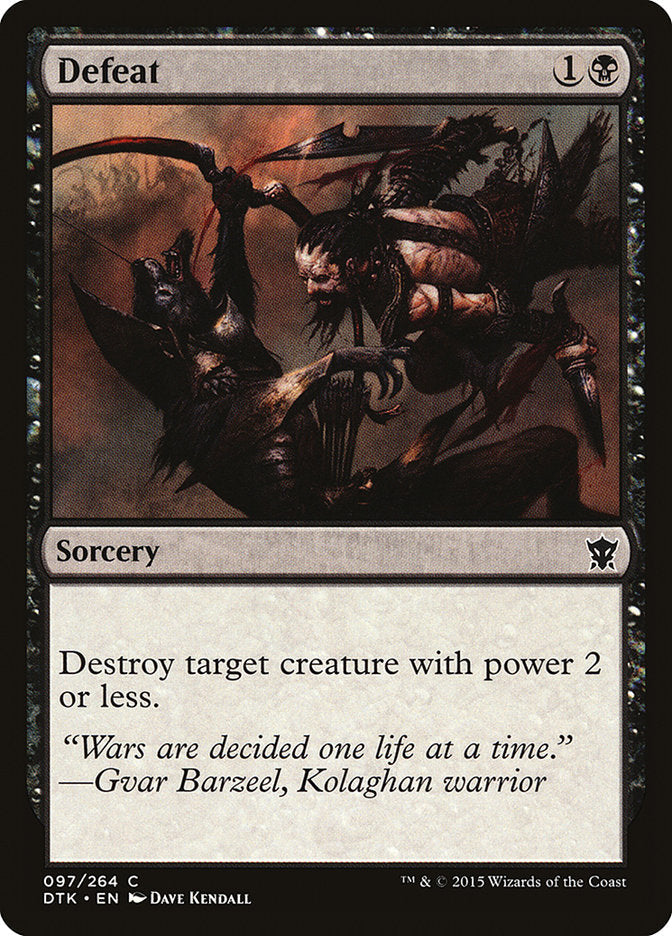 Defeat [Dragons of Tarkir] [Foil]