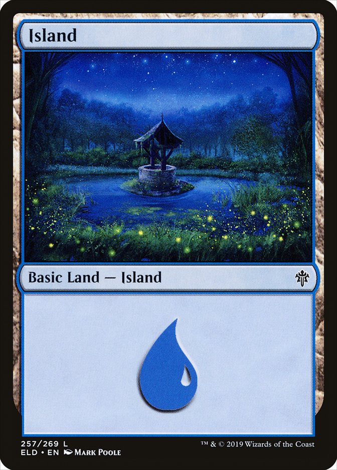 Island (257) [Throne of Eldraine] [Foil]