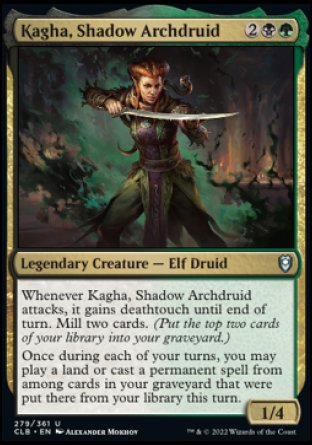 Kagha, Shadow Archdruid [Commander Legends: Battle for Baldur's Gate] [Foil]