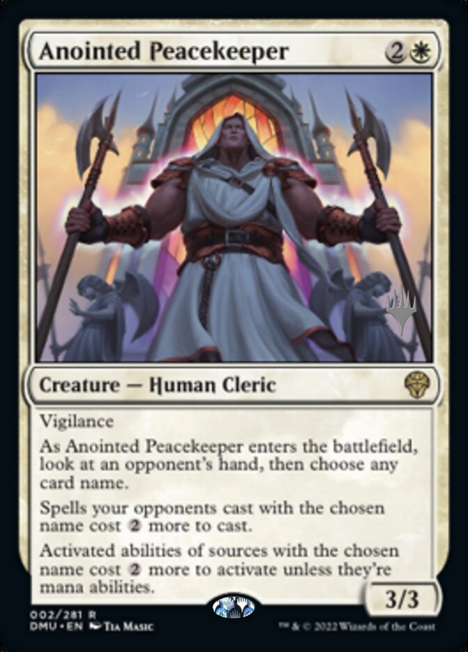 Anointed Peacekeeper (Promo Pack) [Dominaria United Promos] [Foil]
